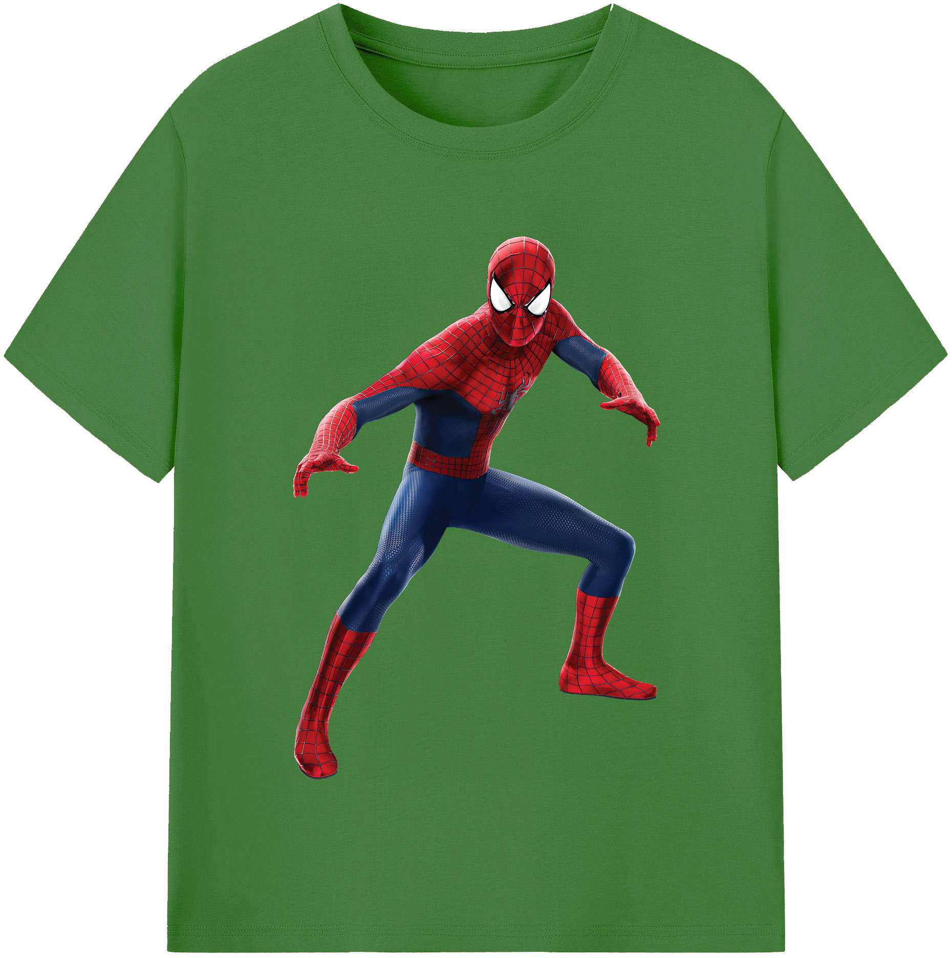 （画像用） Spider Man スパイダーマン レディースカジュアルプリントTシャツ（綿100％）